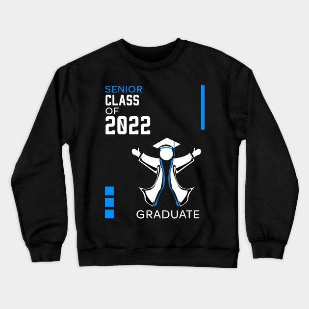 Proud graduation class of 2022 blue Crewneck Sweatshirt by HCreatives